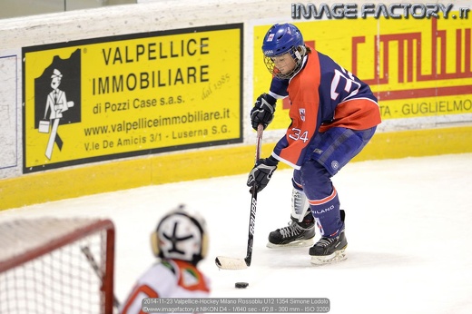 2014-11-23 Valpellice-Hockey Milano Rossoblu U12 1354 Simone Lodolo